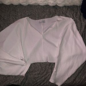 Cropped/ribbed top